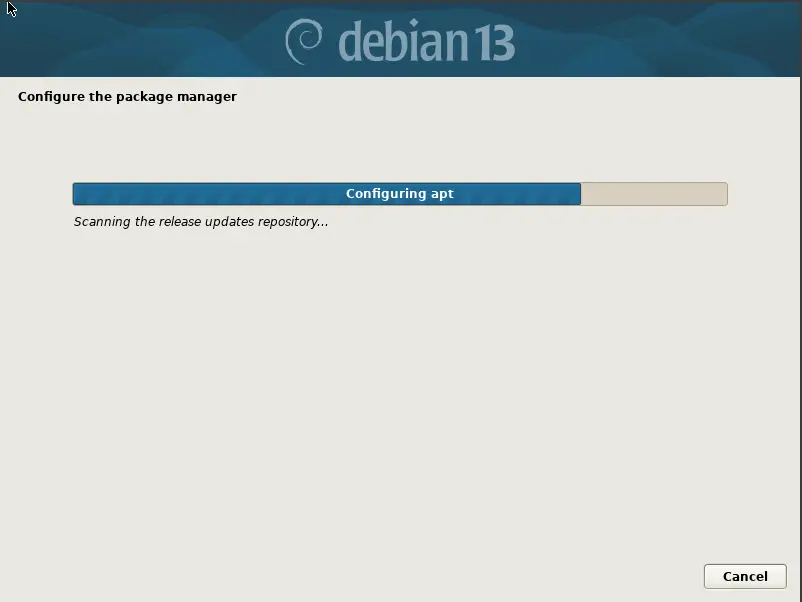 root setup screen
