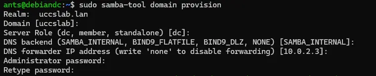 config samba